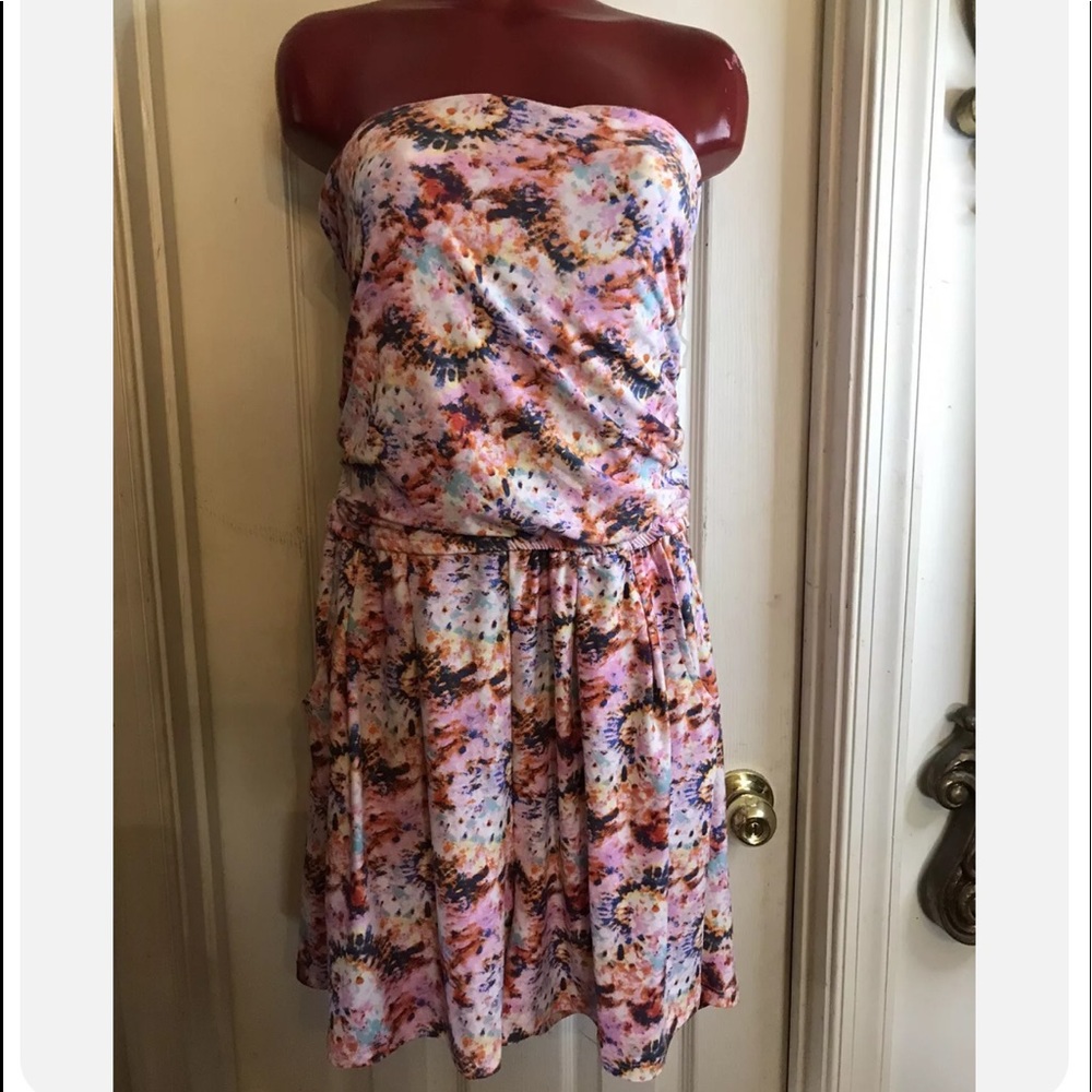 ROUGE COLLECTION PLUS SIZE 2X -STRAPLESS SEXY ROMPER SHORTS - POCKETS - VIBRANT
